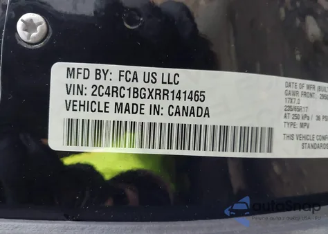 2024 Chrysler Pacifica Touring L from USA, damaged, VIN 2C4RC1BGXRR141465